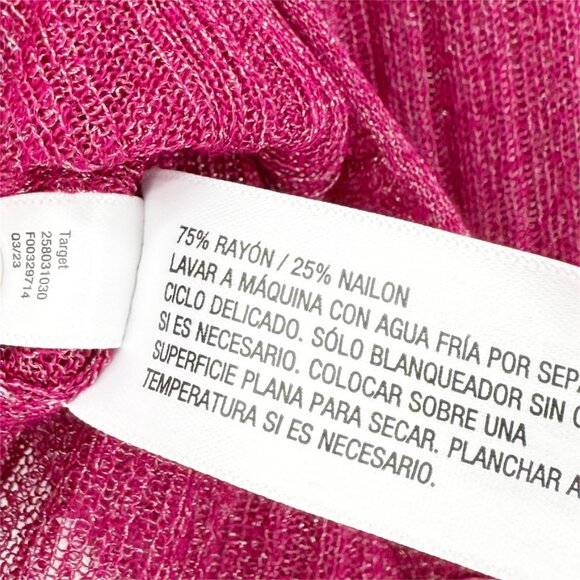 Future Collective with Jenny K. Lopez Crewneck Sheer Sweater Top NEW S - Picture 7 of 10